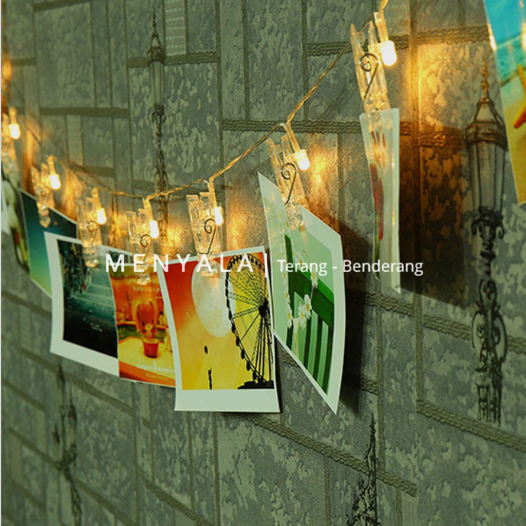 Jepit Tumblr Transparan Klip Foto Mini Lampu Tumbler Akrilik Clip Photo S1147