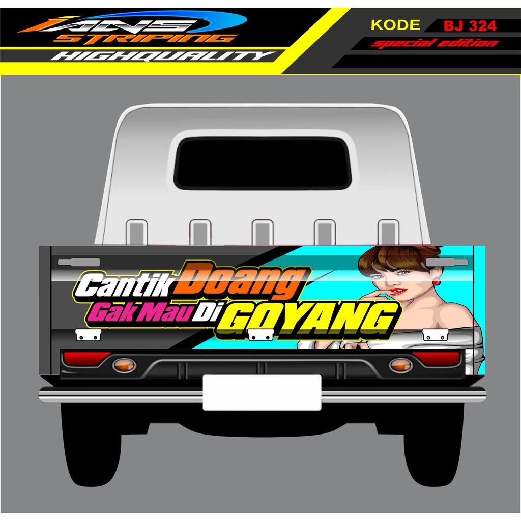 STIKER GRANMAX PICK UP / STICKER BAK BELAKANG MOBIL GRANMAX / STICKER DECAL GRANMAX