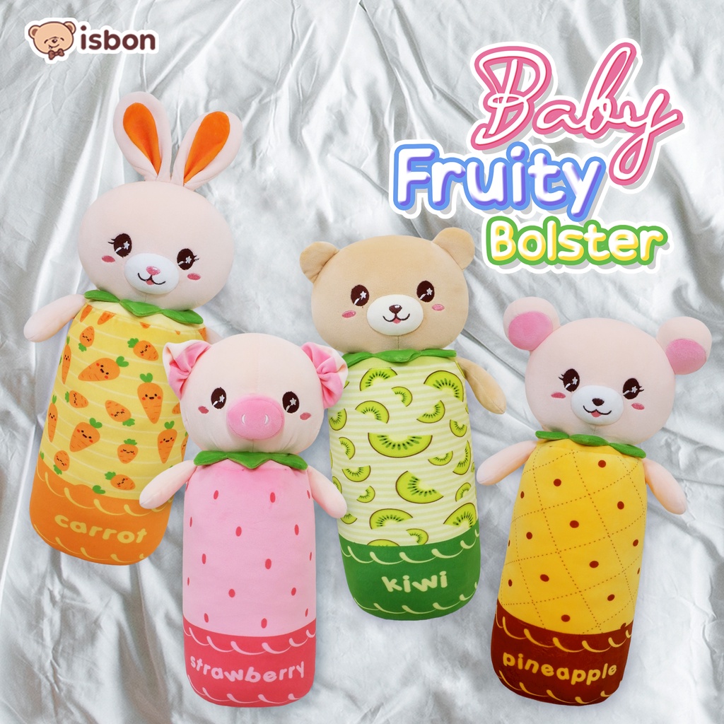 ISTANA BONEKA Guling Bolster Baby Mini Karakter Buah Buahan Bahan Halus Non Alergi Wajib Punya