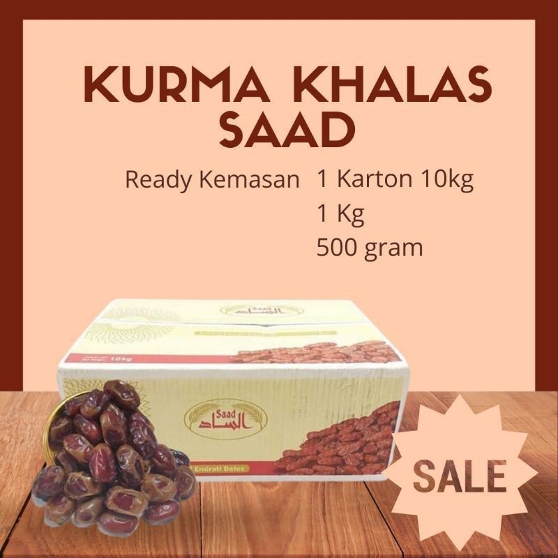 

kurma Saad 500 gram
