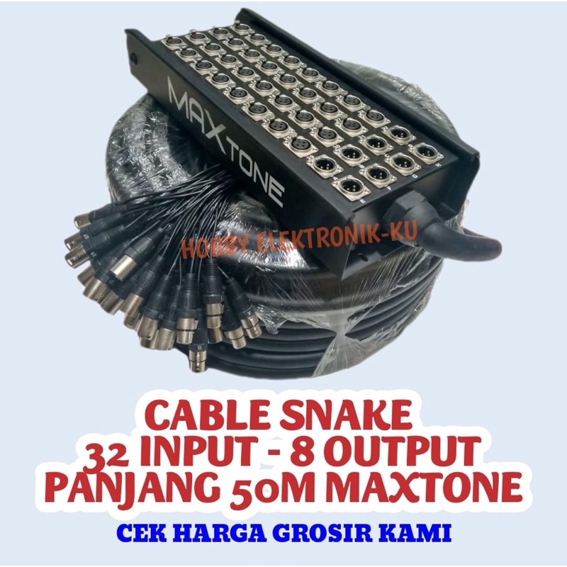 CABLE SNAKE 32 INPUT - 8 OUTPUT PANJANG 50M MAXTONE