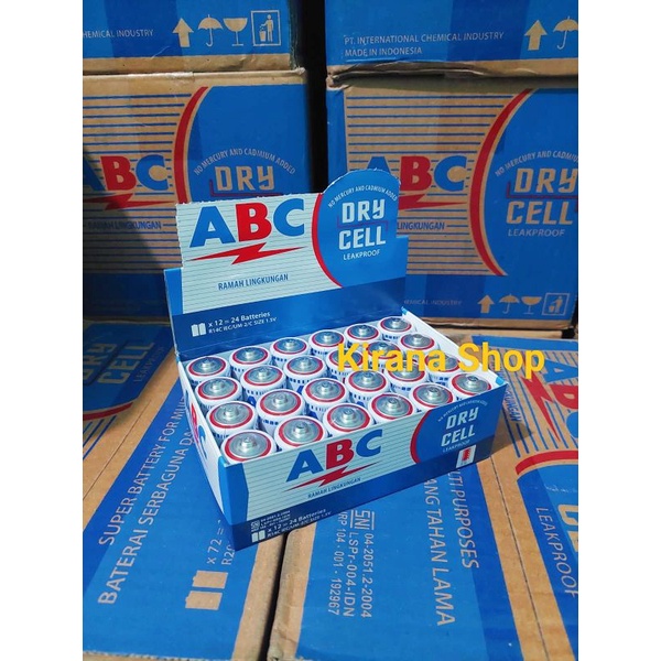 batre C / abc tanggung 1 box isi 24 pcs