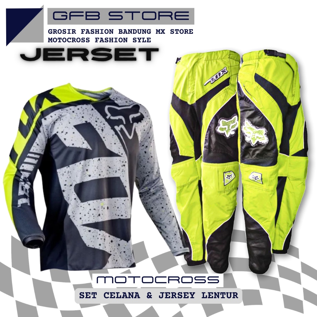 Jersey set pants motocross trail