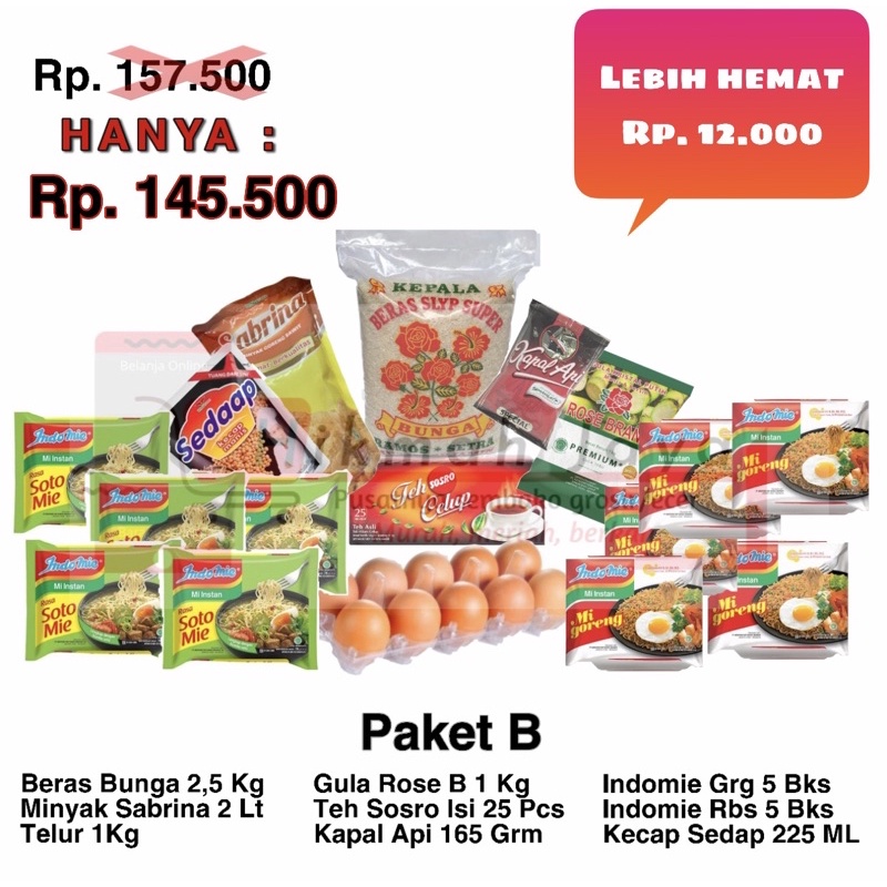 

Sembako Bulanan Laris (Paket B)