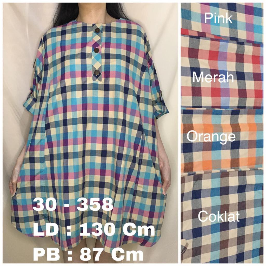 GISELLE SHOP TUNIK OBLONG JUMBO KOTAK  5L NAURA 30-358/TUNIK BUSUI JUMBO 5L/TUNIK JUMBO LD 130/BS CO