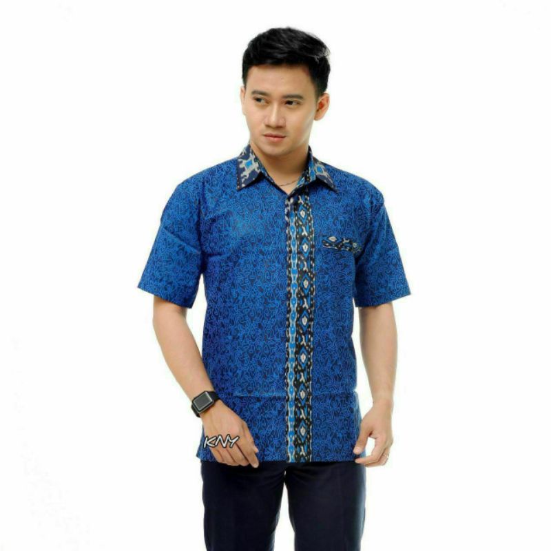 Hem batik lengan pendek size jumbo M L XL XXL 3XL 4XL 5XL