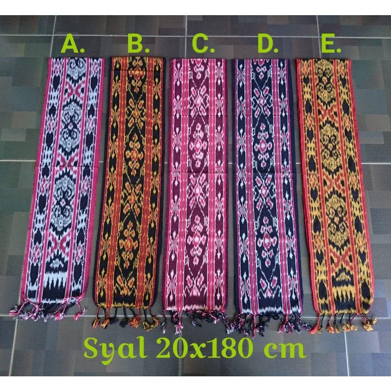 Syal TENUN ethnic, 20x180 cm special 6.6