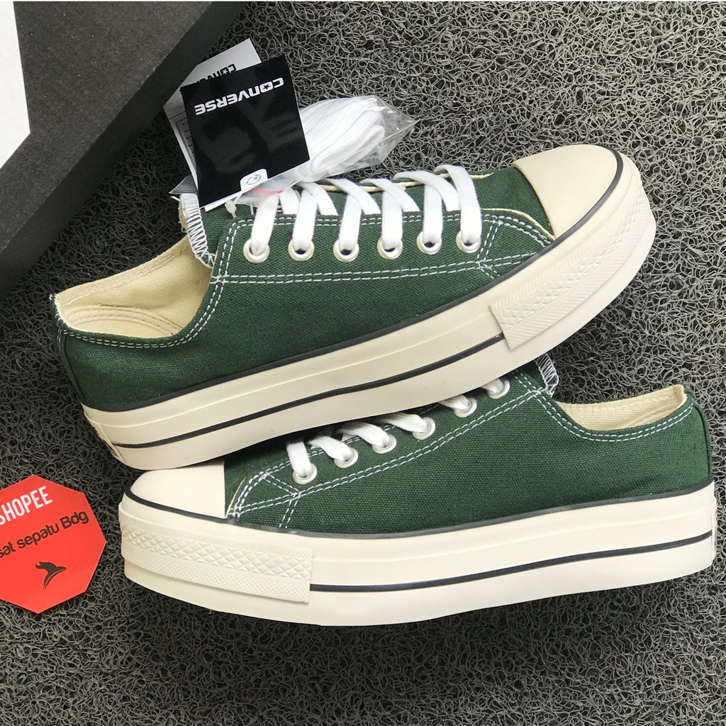 Sepatu Converse Platform Low Green