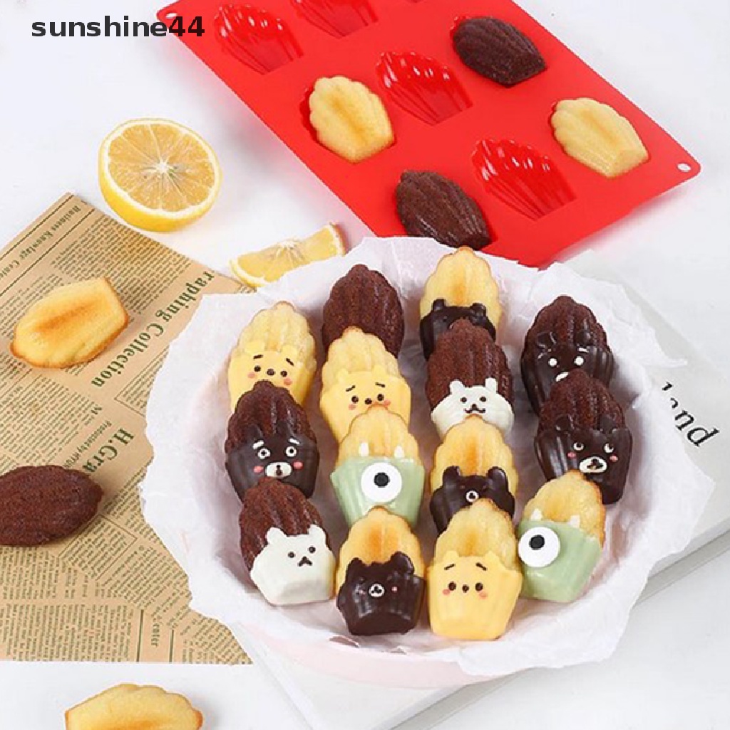 Sunshine Cetakan Kue / Biskuit 9 Lubang Bahan Silikon Anti Lengket