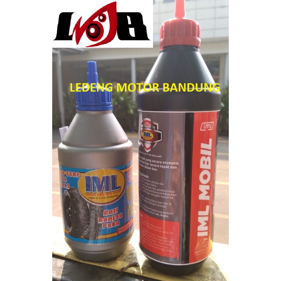 IML Mobil Cairan Anti Bocor Otomatis Tambal Ban Premium Car Tire Botol Hitam 500ml