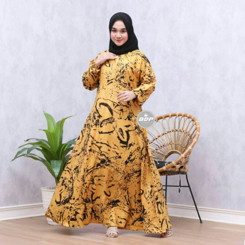 ANNAJA GAMIS SHABILA SHAKILA | gamis busui Motif MARMER