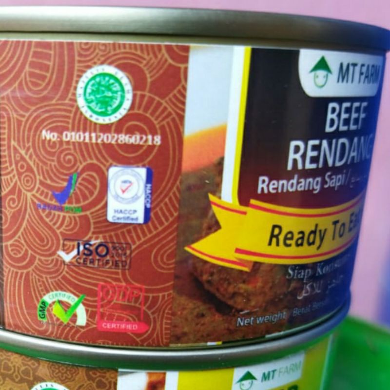 

Rendang Daging Sapi Premium Lezat Original Siap Saji Kemasan Kaleng Bisa Untuk 3-5 Orang Netto 185gr