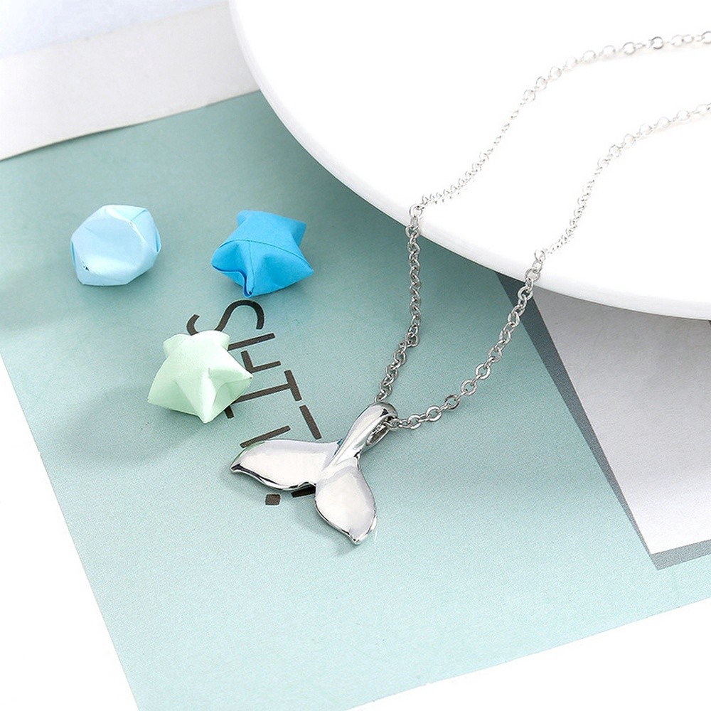 【TERSEDIA &amp; COD】Fashion sweet fish tail necklace pendant jewelry