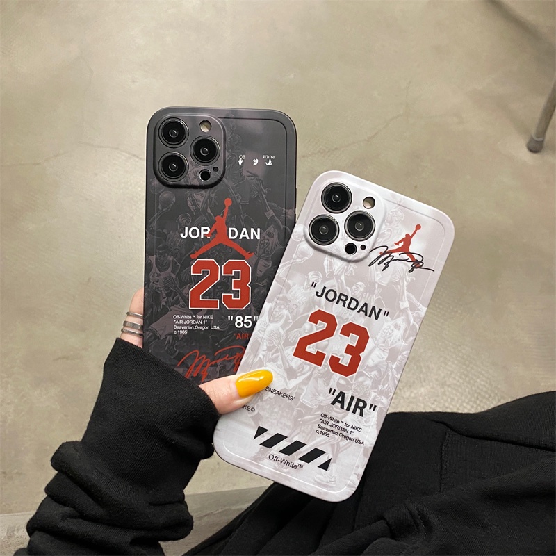 No. 23 case Handphone Motif Logo Basket Untuk Iphone X XS MAX 11 Pro MAX 12 13 Pro MAX