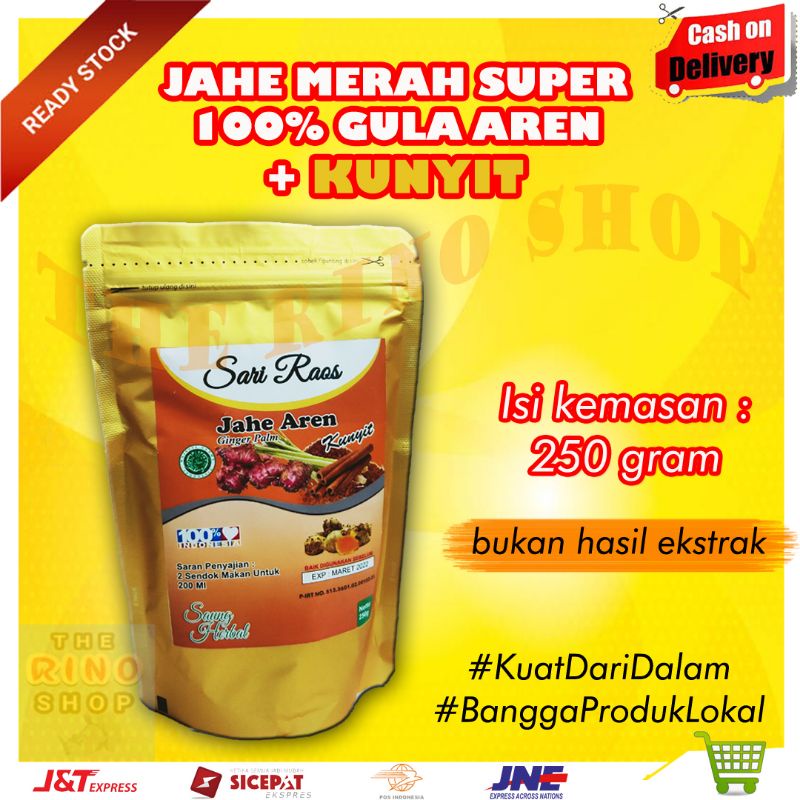 

JAHE MERAH + GULA AREN KUNYIT Sari Raos