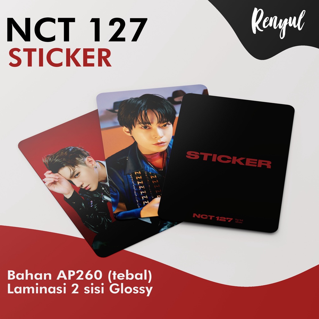 Photocard NCT127 Sticker /Photocard unofficial