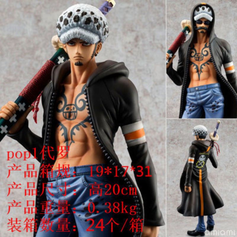 figure POP law one piece figure Trafalgar law POP action figure one piece law sabo Luffy gear 4 buah
