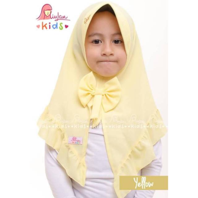 Jilbab anak | kerudung anak | bergo Alesia kids | Miulan