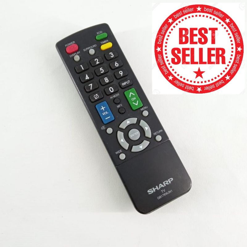 REMOT REMOTE TV SHARP COCOK KE SEMUA TV LCD LED GB176WJN1 ORIGINAL