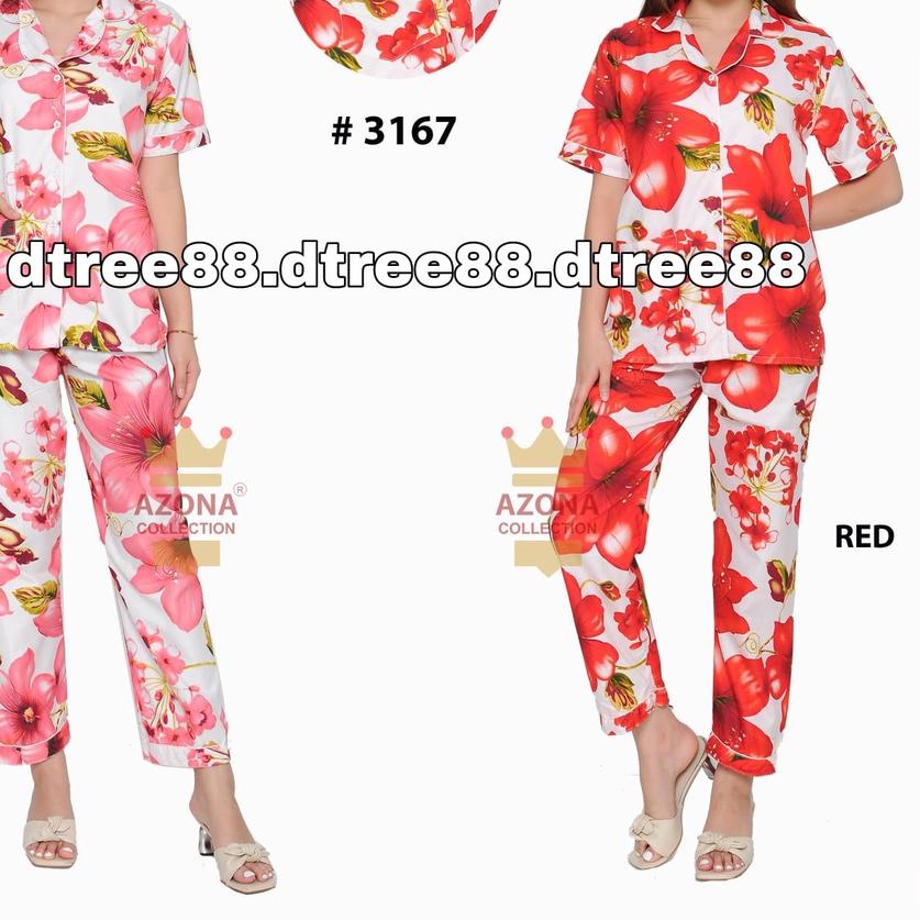 ✶ Dtree .baju tidur piyama dewasa cp motif bunga / baju tidur dewasa cp katun eropa ✬