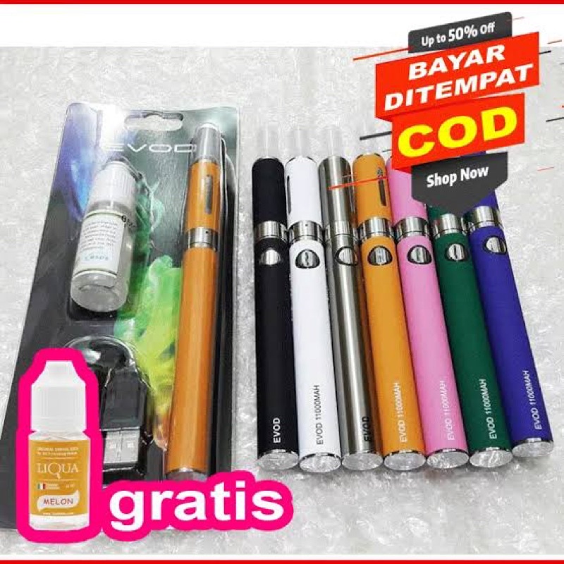 COD ELEKTRONIK KECIL 12345678901234566 vapor pods evod 1100mah vapor evod My one jaya