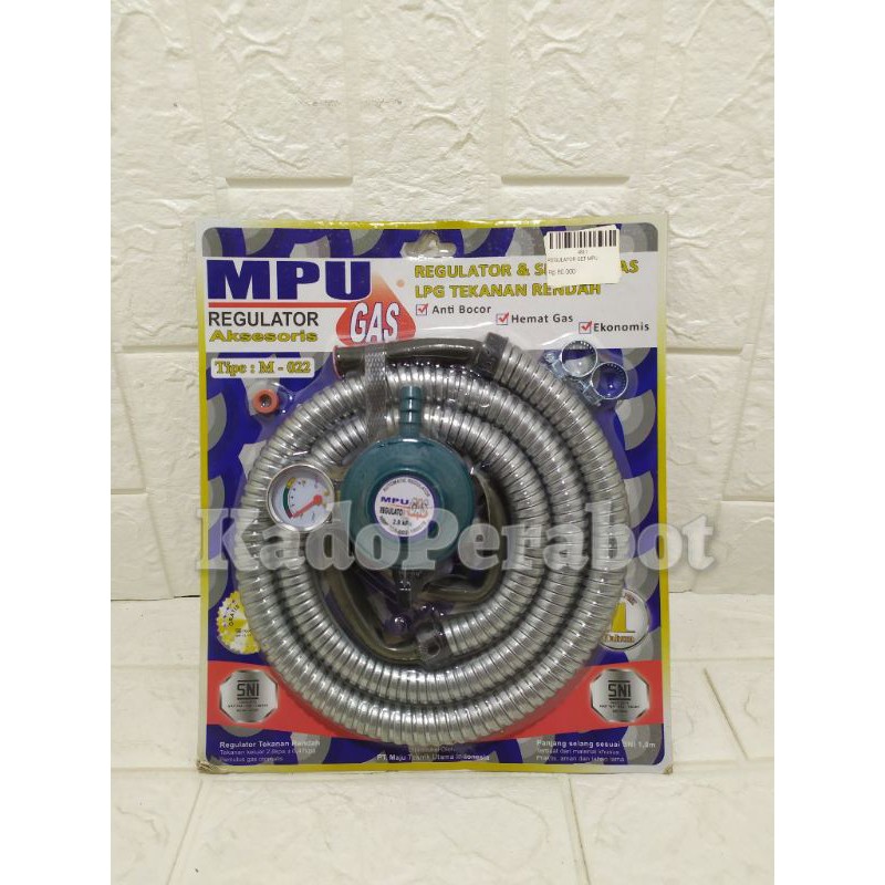 regulator set MPU - selang gas anti tikus - selang gas lapis besi