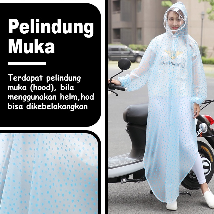 Jas Hujan Wanita / Jas Hujan Pria / Jas Hujan / Jas Hujan Korea / Jas Hujan Fashionable Import / Jas Hujan Termurah &amp; Berkualitas (YY-4)