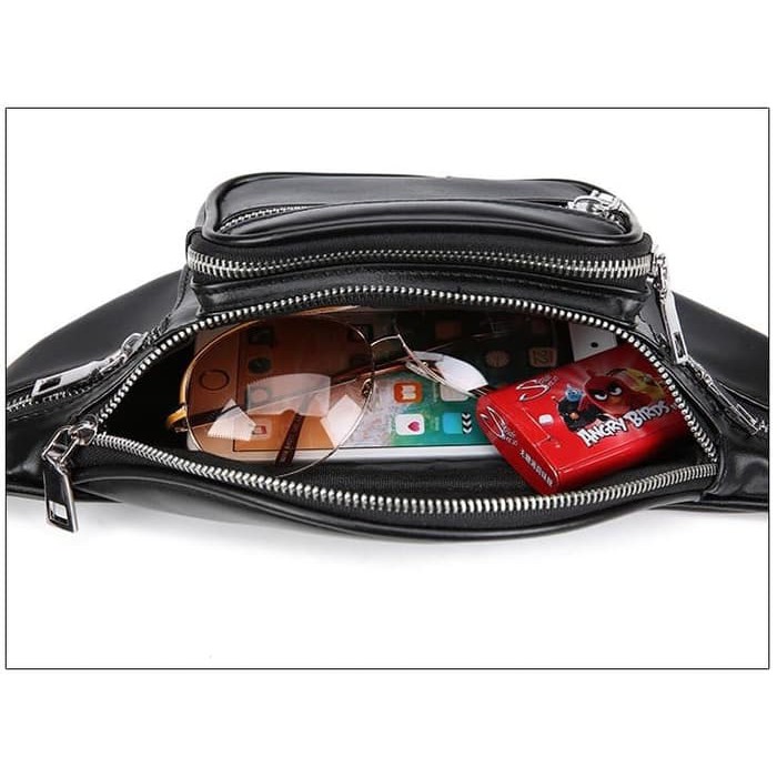 HOT PROMO    Tas Pinggang Selempang Kulit Wanita / Waist Bag Fashion Import WB-01
