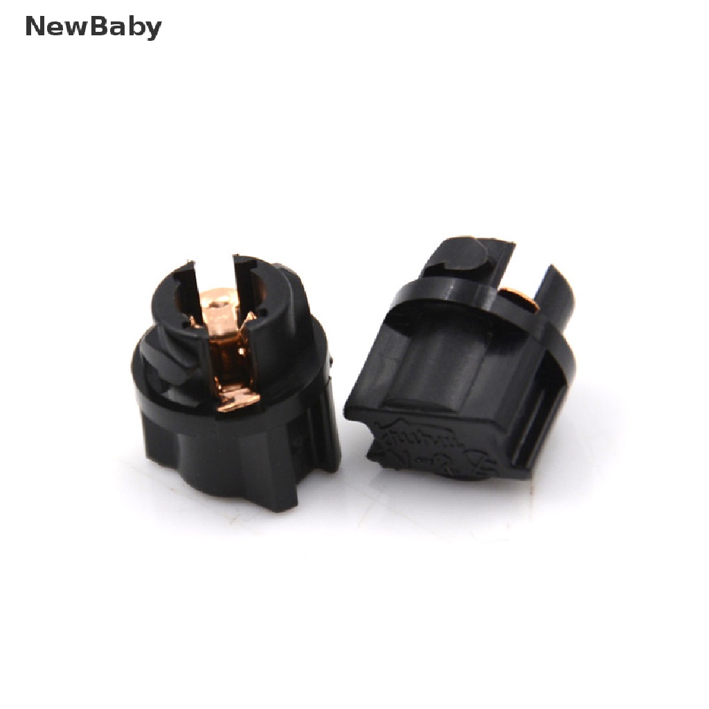 Newbaby 10Pcs Socket Lampu Bohlam T5 Untuk Dashboard Mobil