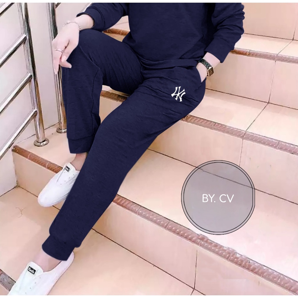 (BISA COD)- CELANA JOGGER LOGO NY TRENDY SPORT TERBARU-CELANA JOGGER GYM,FITNES,OLAHRAGA DAN SANTAI