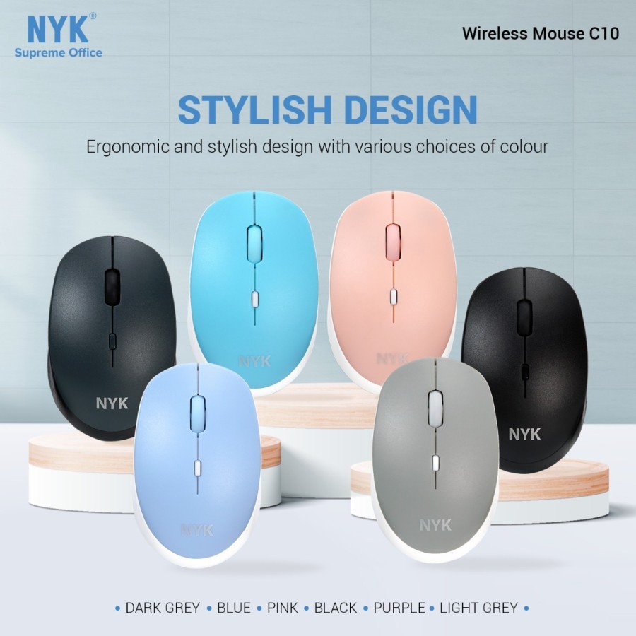 NYK Supreme C10 Mouse Wireless 2.4G Silent Click