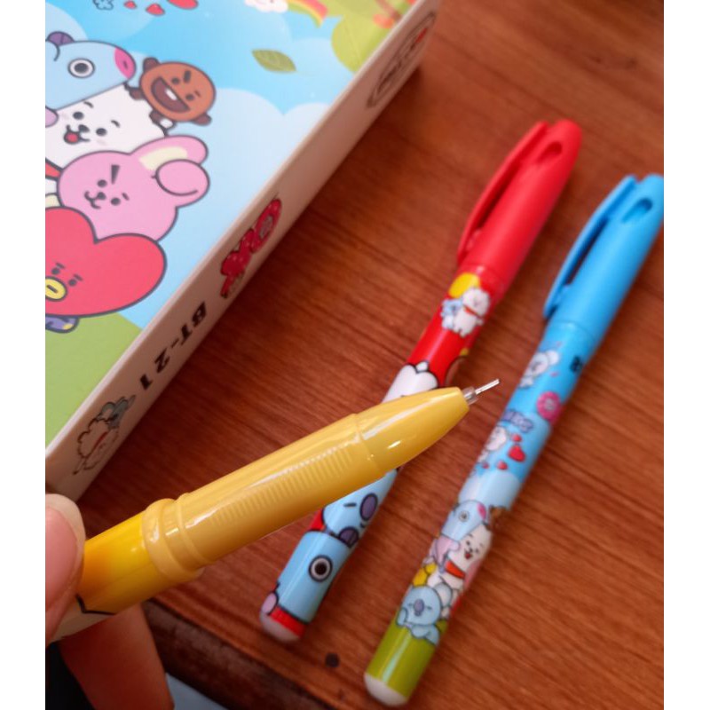 Pen Gel BTS BT21 (1 lusin =12 pcs)