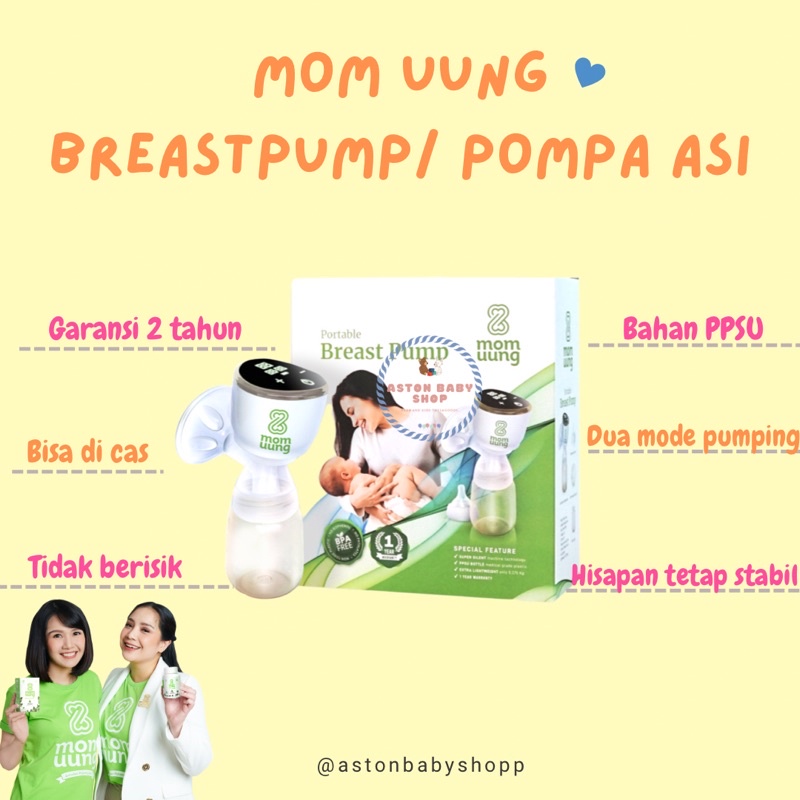 Pompa Asi Portable Elektrik Mom Uung (Garansi 2 Tahun) Mom Uung Electric Breastpump