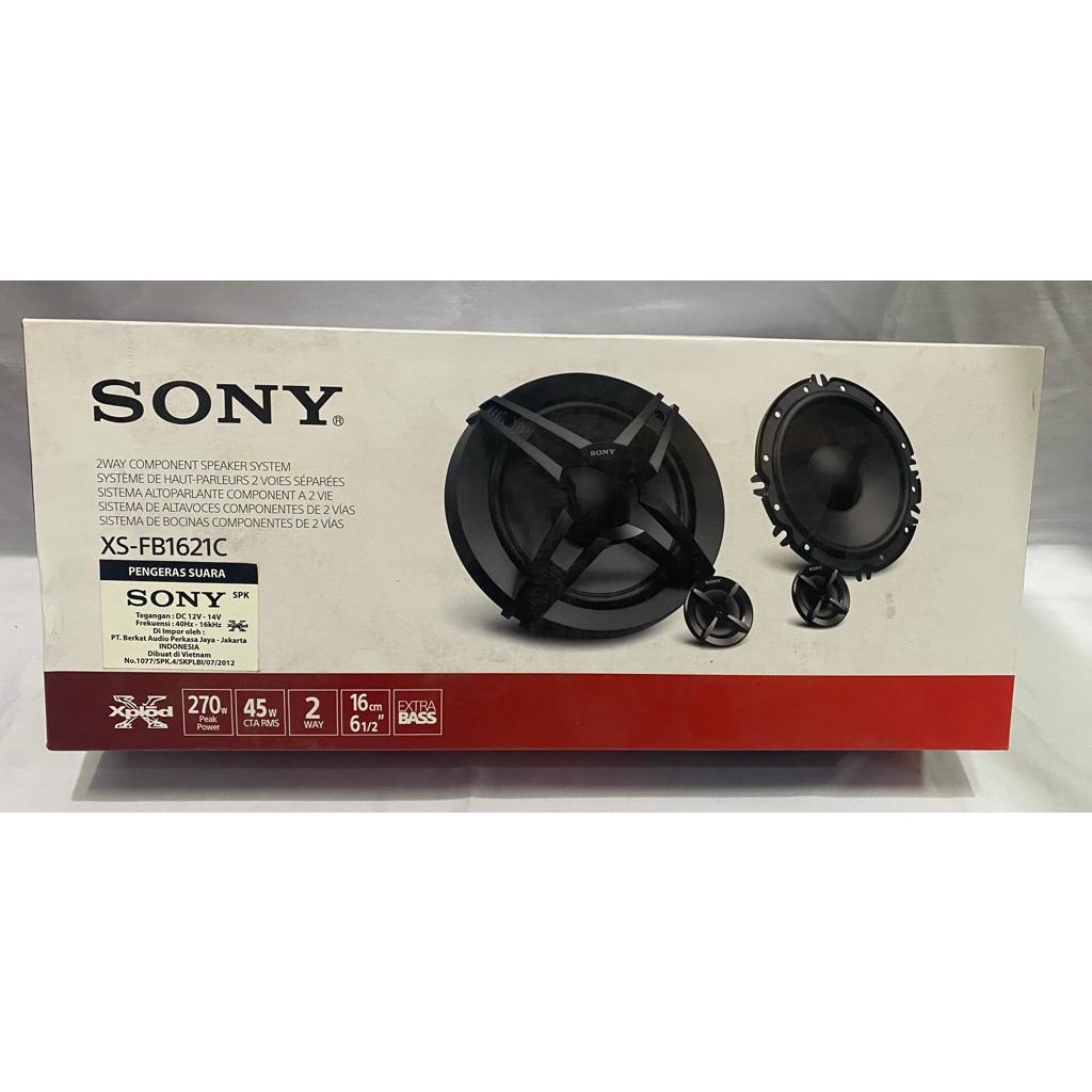 Speaker Component 2 way Sony XS-FB1621C Split 6,5 Inch Sony