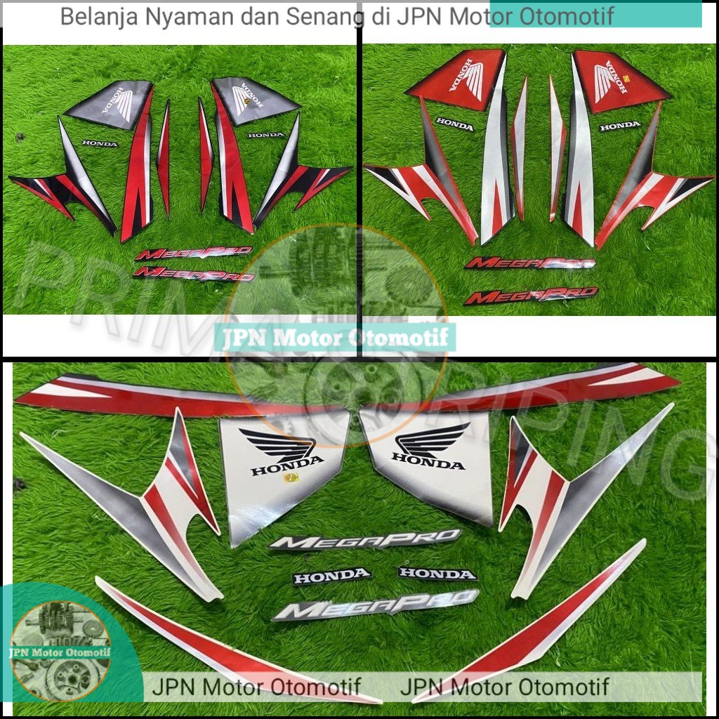 STRIPING MOTOR STIKER MOTOR TERMURAH MEGAPRO 2012 MONOSHOCK