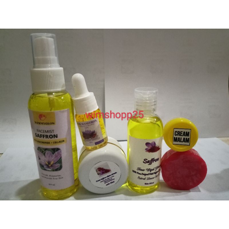 PAKET GLOWING SAFFRON ORIGINAL LENGKAP