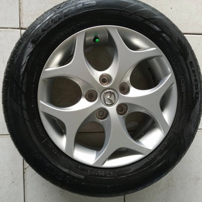 Paket Pelek velg ban mobil second oem Mazda Biante Ring 16 ban Bridgestone
