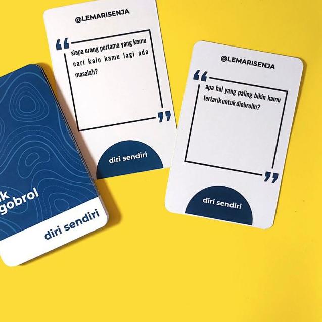 ☻ Kartu Permainan - YUK NGOBROL - card game seperti truth or dare ☆