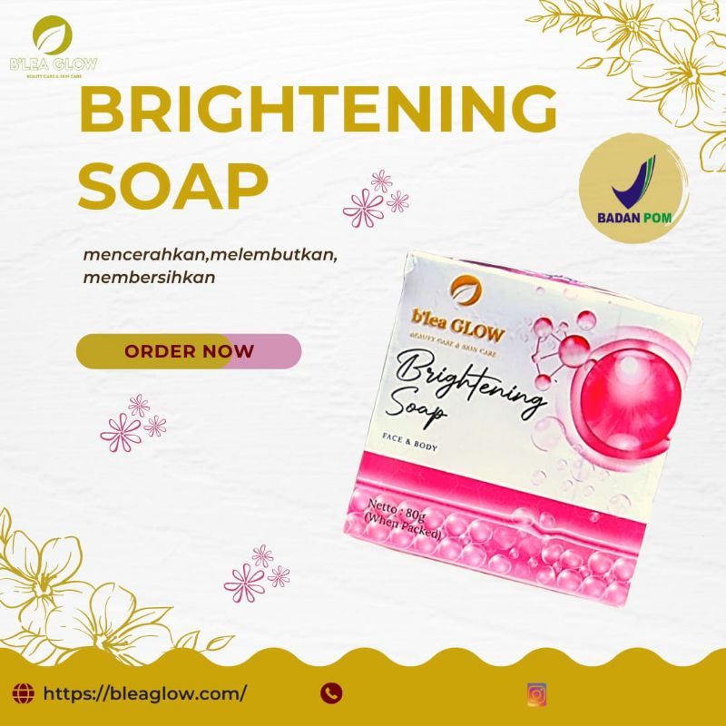 B'LEAGLOW BRIGHTENING SOAP ( BGBS ) / Sabun Whitening / Sabun Wajah