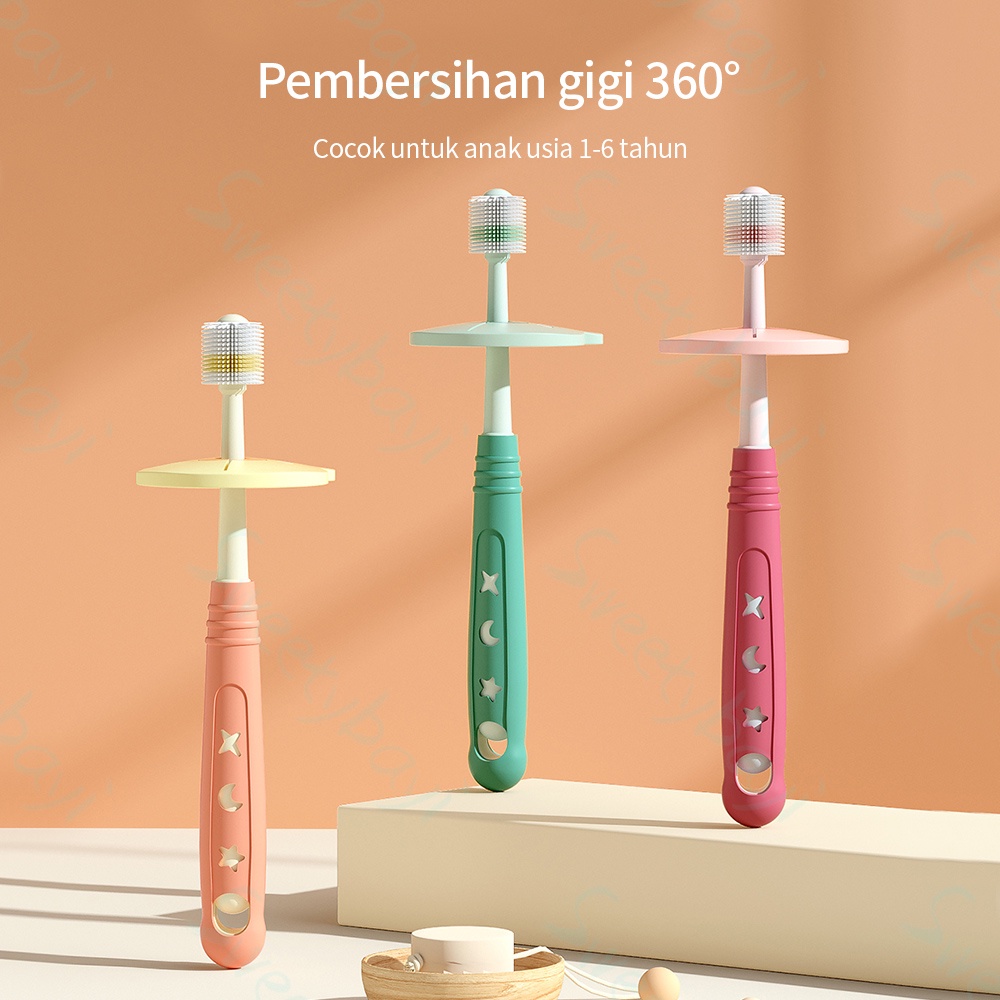 Sweetybayi Sikat gigi bayi anak nano Training toothbrush 360