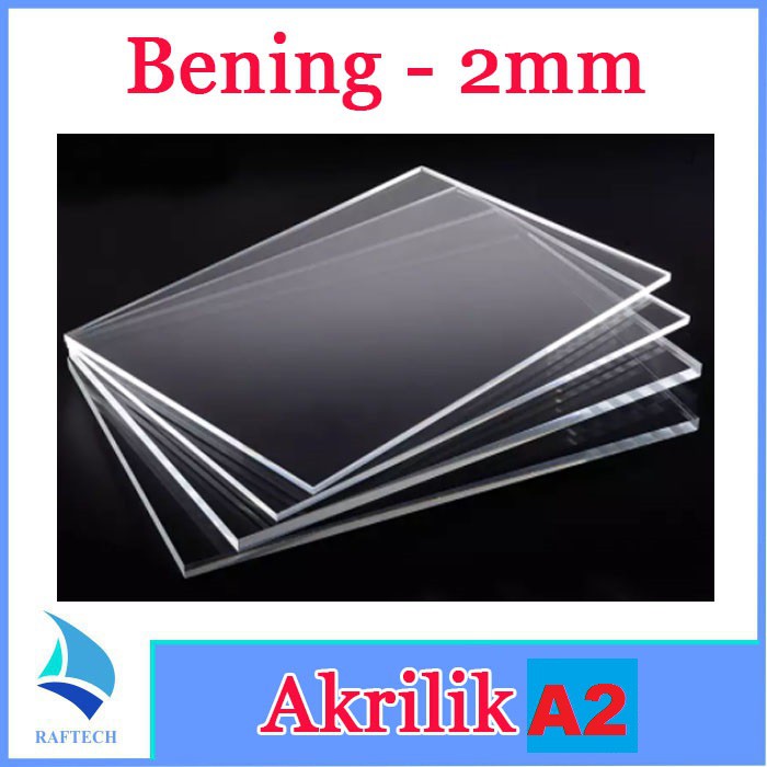 Akrilik A2 Lembaran 2mm Acrylic 2 mm Bening Transparan Marga Cipta