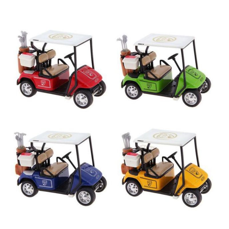 READY miniatur mobil golf pull cart skala 1: 36 bahan Alloy untuk simulasi