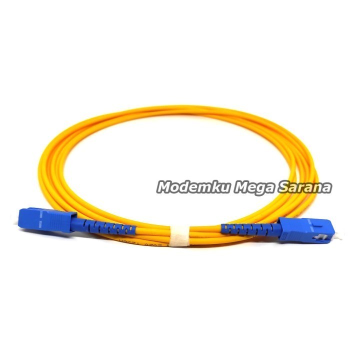 5 Meter - Kabel Fiber Optik Patchcord SC-UPC Jumper SingleMode