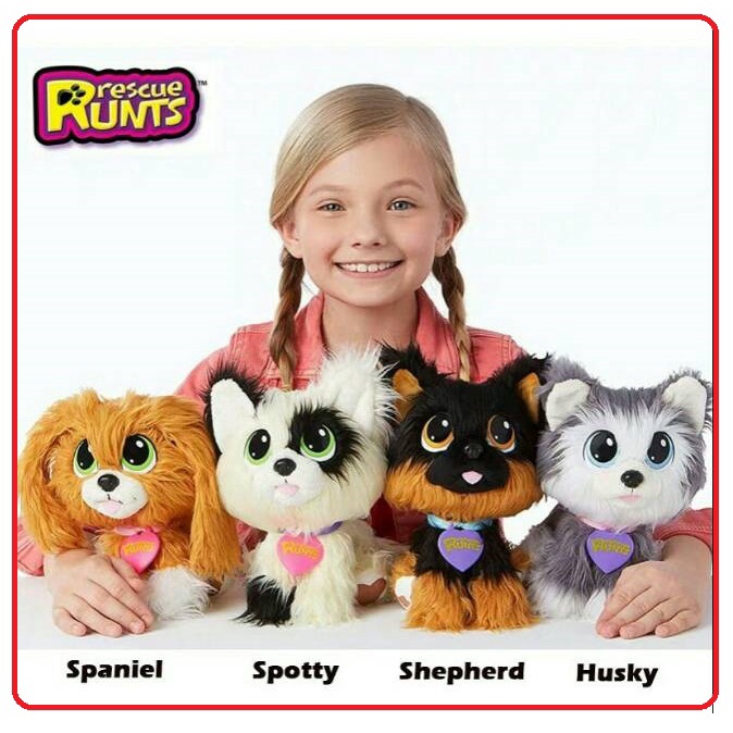 Mainan anak BONEKA DOG ACTION FIGURE adopsi anjing liar rescue runts - boneka bayi - DOG Rescue Runt