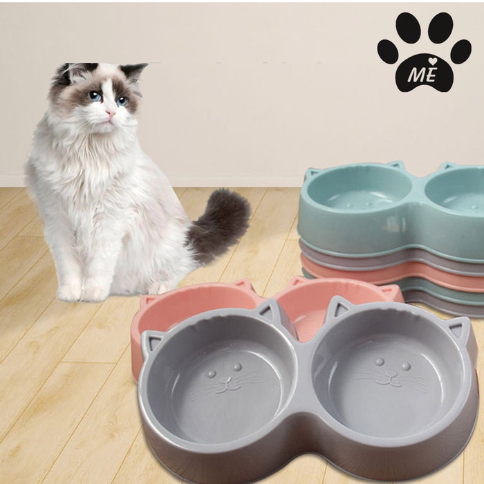 Pet Bowl &quot;KITTY HEAD&quot; Tempat Makan Minum Hewan