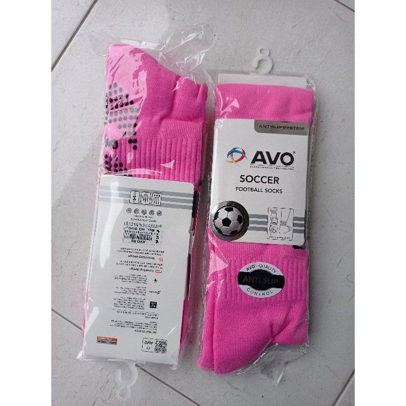 Kaos Kaki Anti Slip Panjang R8 Avo-Pink