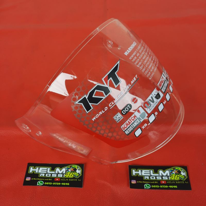 [COD] Kaca Visor KYT KYOTO - INK DYNAMIC ORIGINAL CLEAR BENING - Original Genuine Part KYT