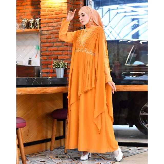 Gamis Pesta Premium Dres kondangan Gamis Modern Dress Mewah