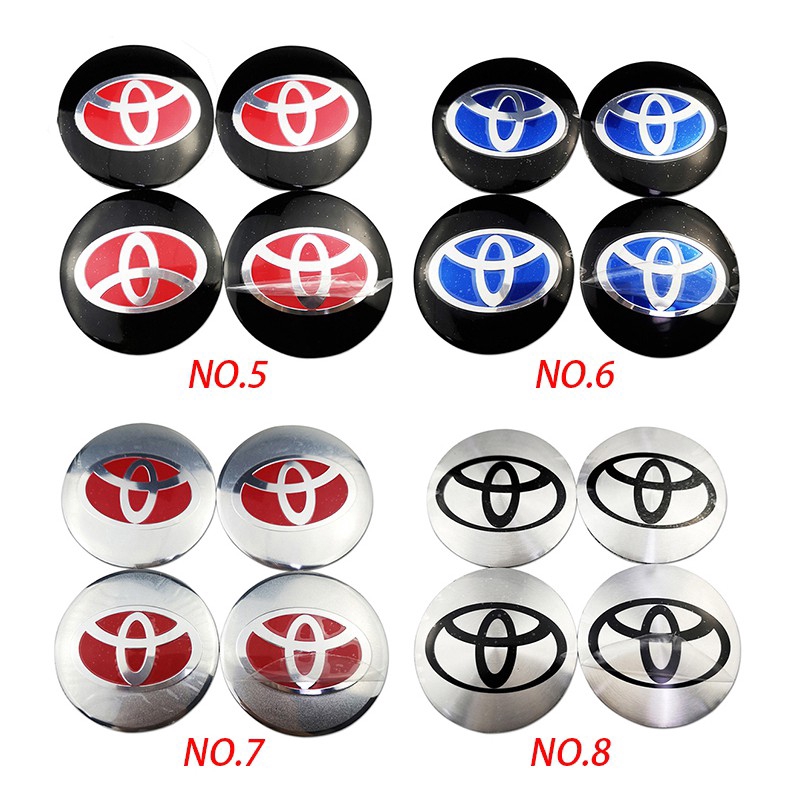 4pcs Stiker Emblem/Badge Tulisan Night Knight 56mm Untuk Mobil Toyota Trd Vxr