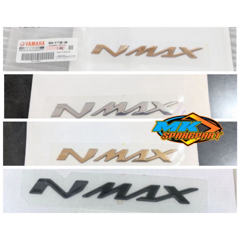 Emblem, logo Tulisan Timbul Nmax N-max Old, New Nmax 2020-2022 Original Yamaha Barang Original Yamah